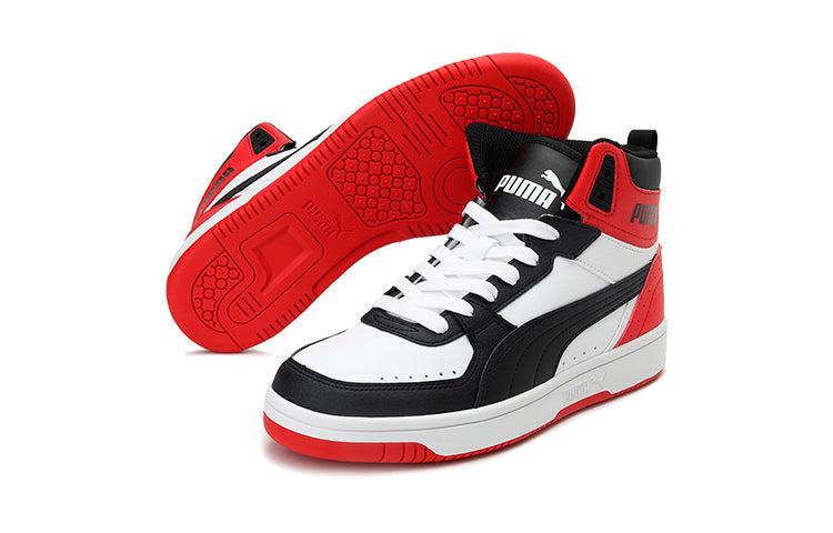 (GS) PUMA Rebound Joy 'Black White Red' 374687-03