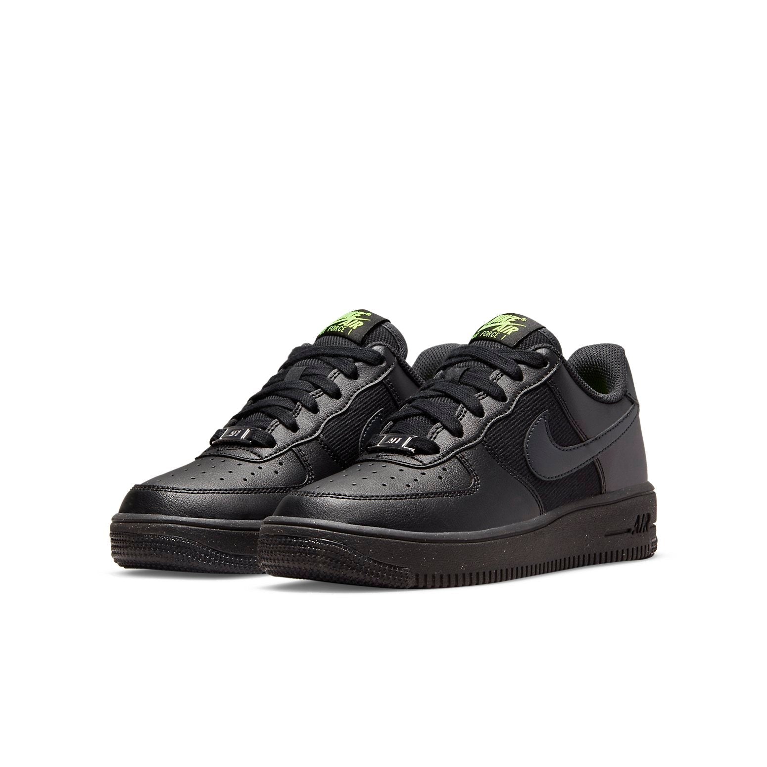 (GS) Nike Air Force 1 Crater Next Nature 'Black Off Noir Speckled' DH8695-001