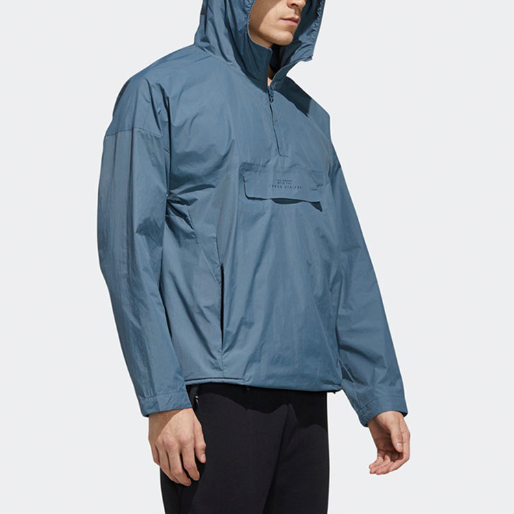 adidas Sports Woven Pullover Jacket Blue FM5410