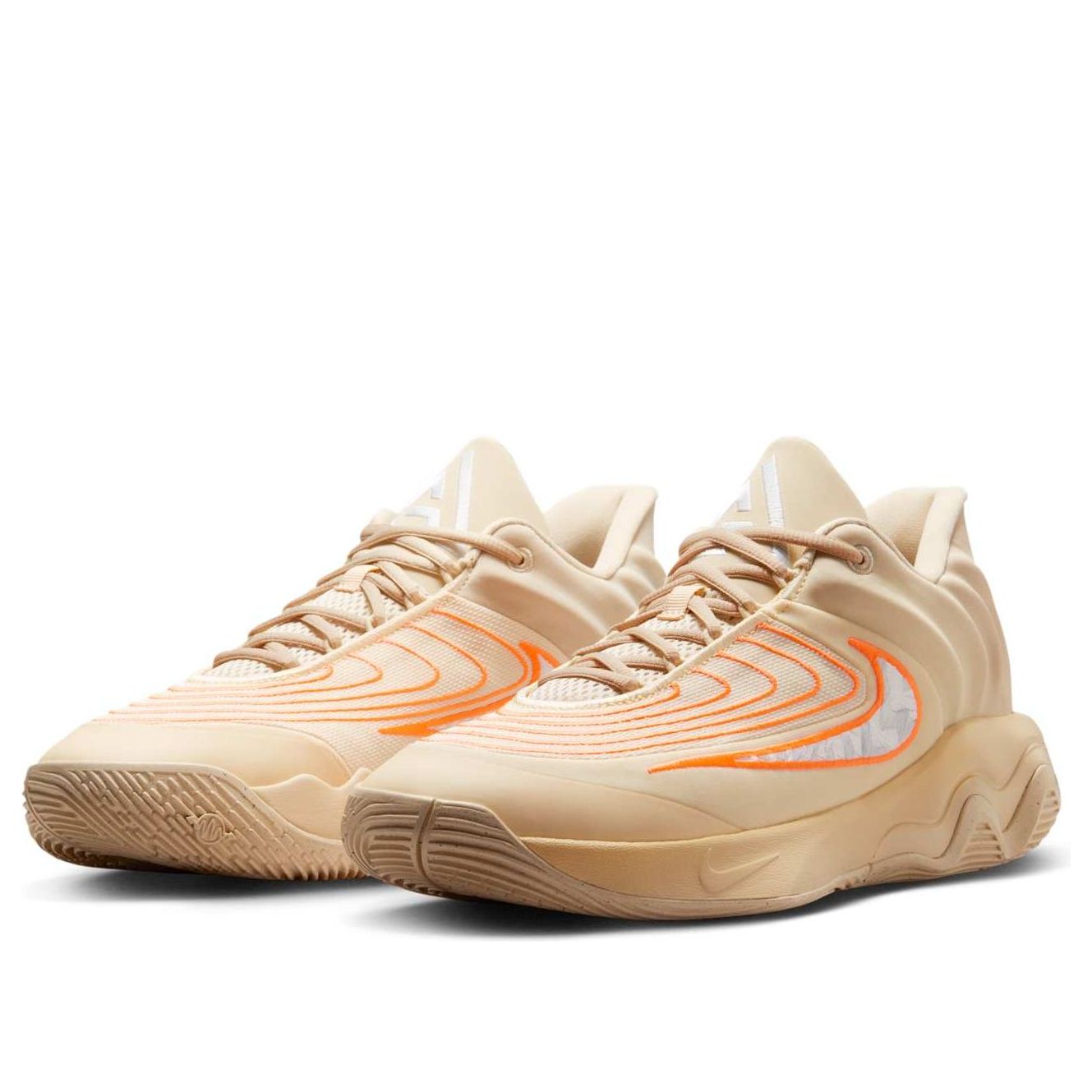 Nike Giannis Immortality 4 'Light Khaki Alabaster Total Orange' FQ3680-200