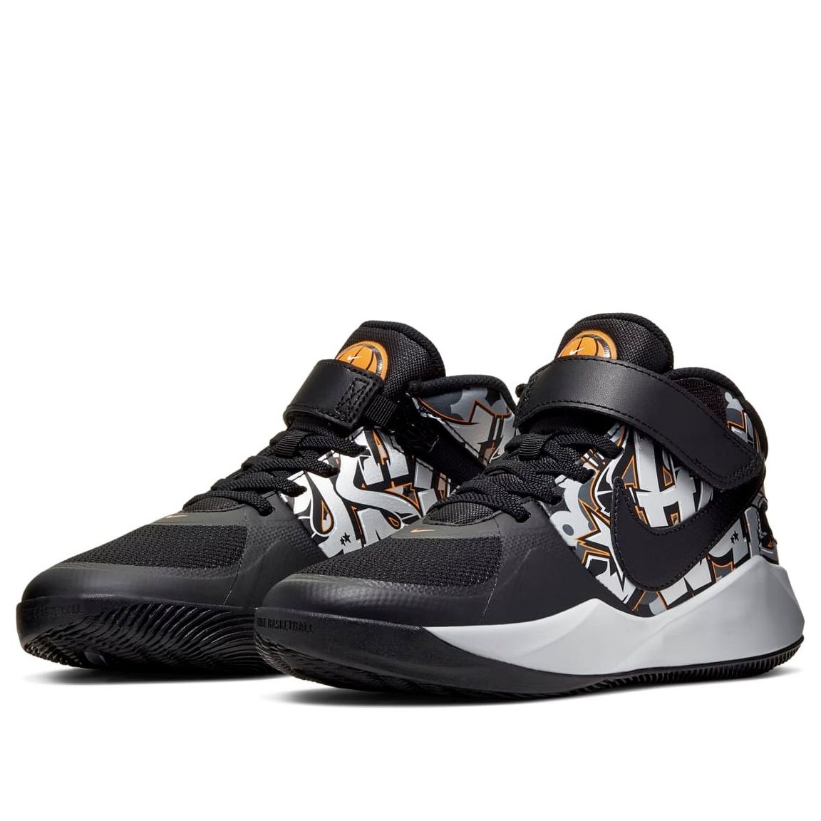 (GS) Nike Team Hustle D9 Flyease Grft 'Black Grey' CQ4869-001