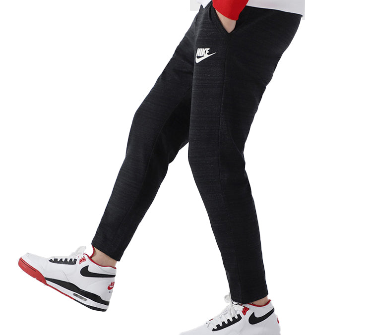 Nike Alphabet Logo Loose Sports Pants Black 885924-010