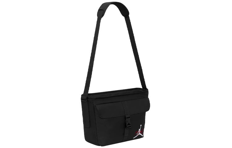 Air Jordan Unisex Printing Logo Flip Cover Single-Shoulder Bag Black DV5362-010