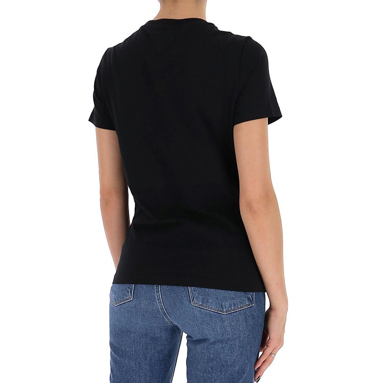 KENZO Eye Pattern Alphabet Printing Short Sleeve Black FA62TS8454YD-99