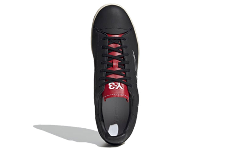adidas Y-3 Yohji Court Shoes 'Black Red' FU9190