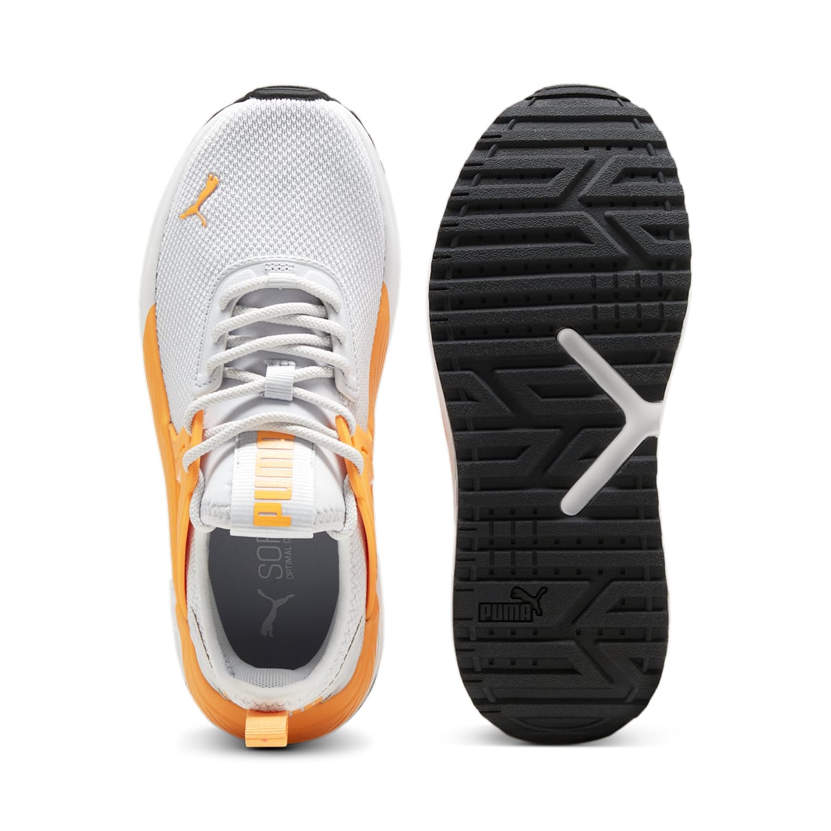 (GS) PUMA Pacer 23 'Silver Mist-Clementine' 393855-05
