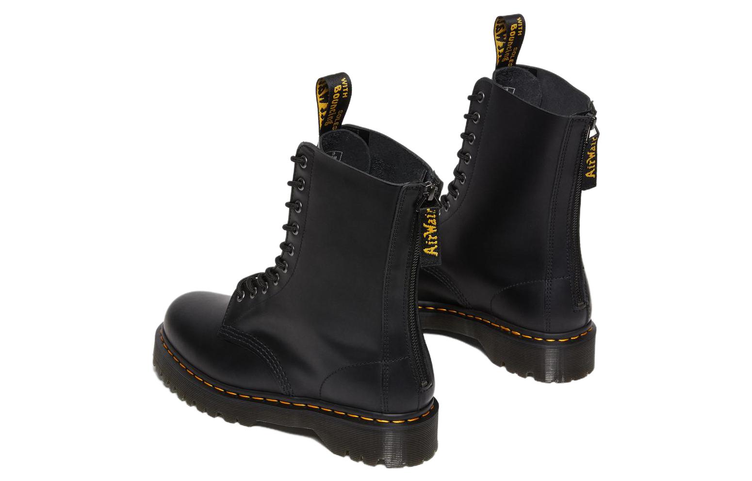 Dr. Martens 1490 Hi Bex Zip Leather Boots 'Black' 27841001