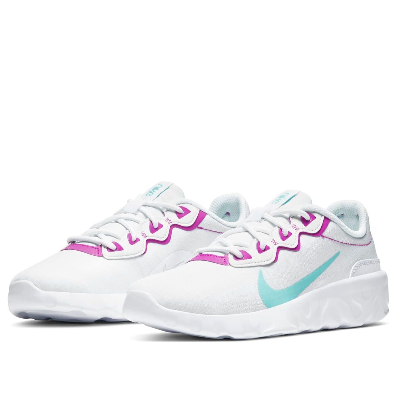 (WMNS) Nike Explore Strada 'White Light Aqua' CD7091-100
