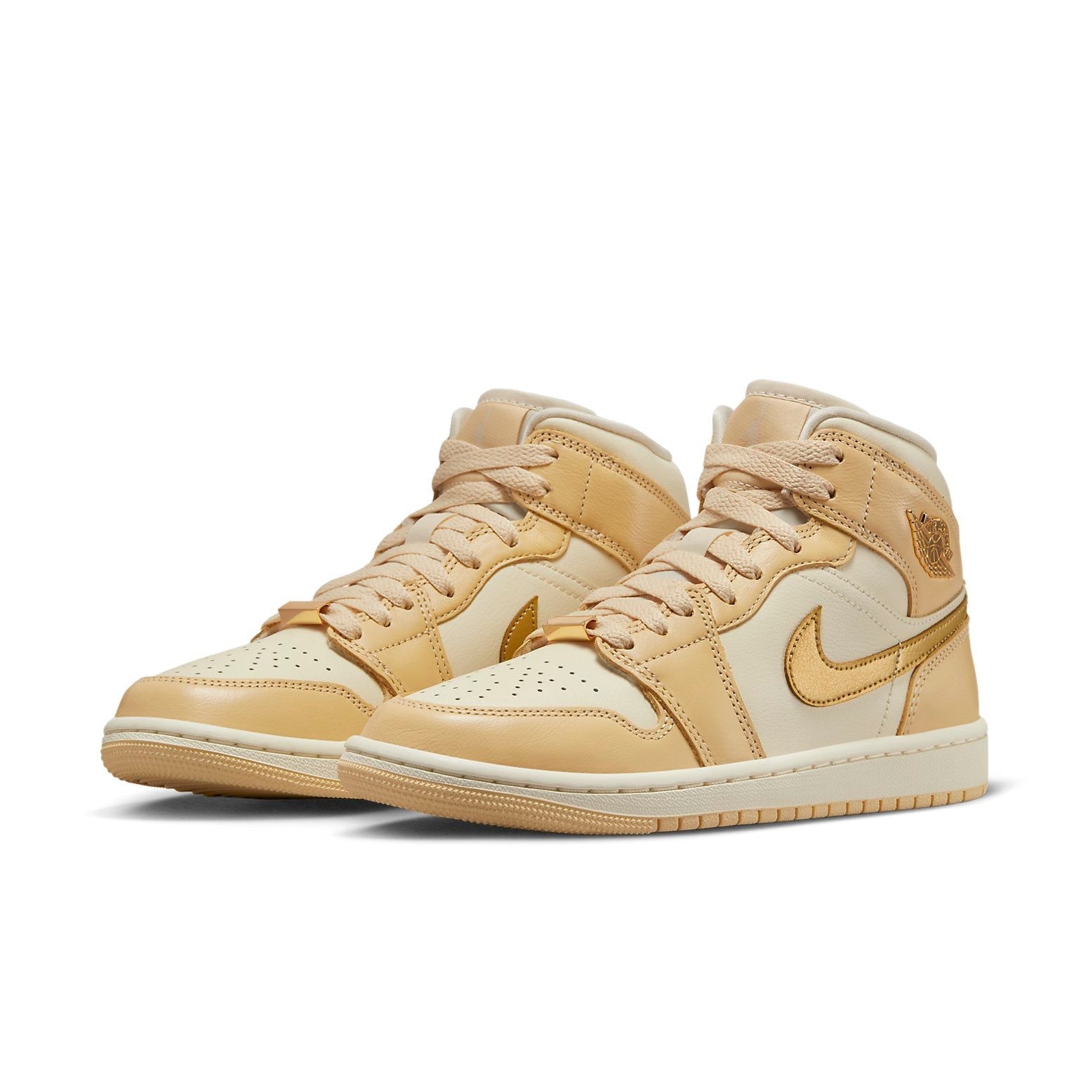 (WMNS) Air Jordan 1 Mid 'Pale Vanilla Gold' FB9892-200