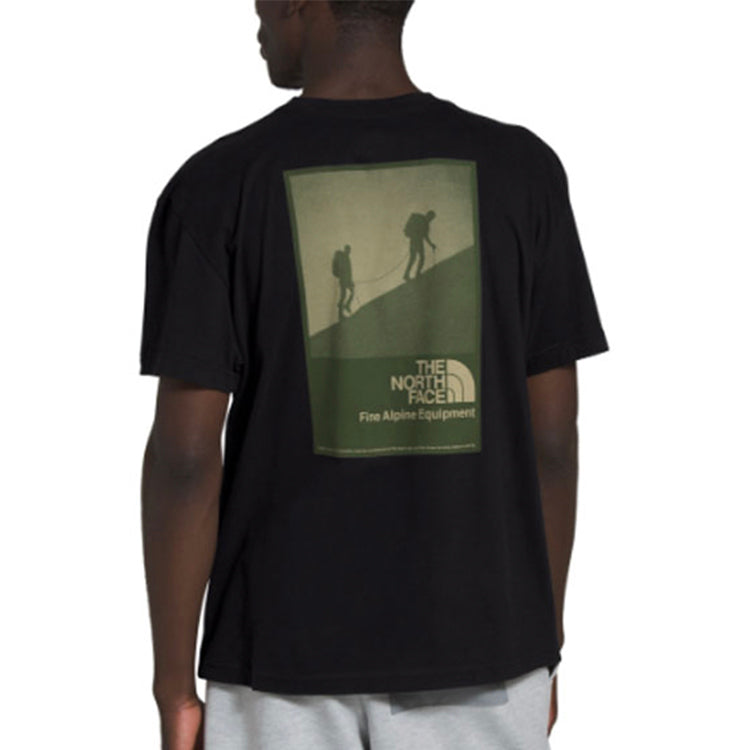 Men's THE NORTH FACE Back Character Printing Short Sleeve White NF0A4AA6FN4
