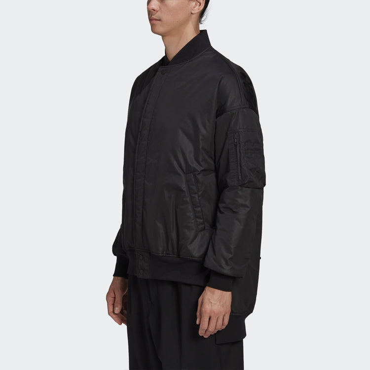 Men's Y-3 Back Logo Zipper Jacket Black GK4366