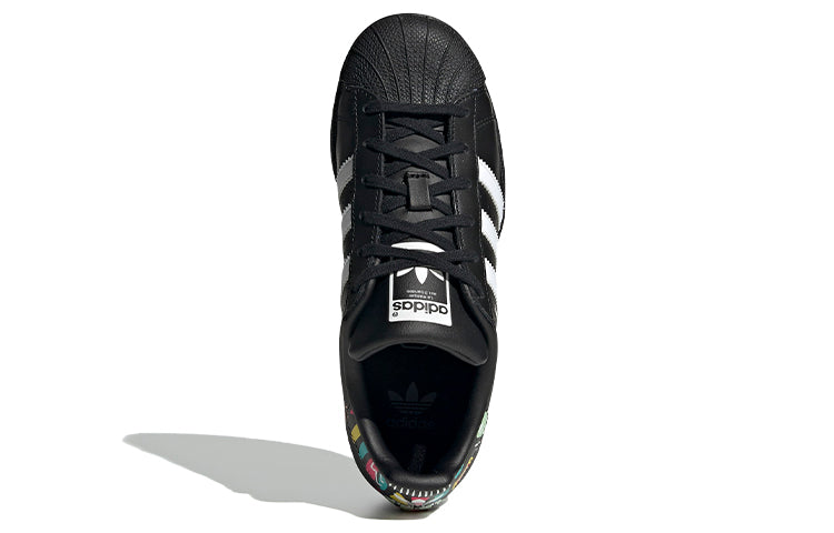 (GS) adidas originals Superstar J 'Black' EE7500