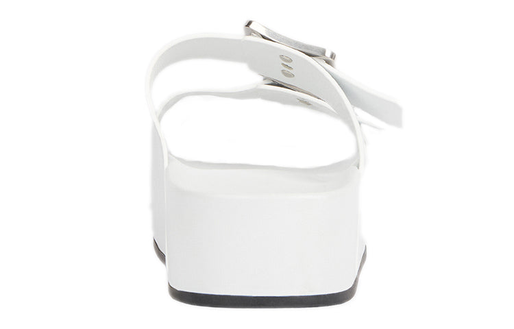(WMNS) Balenciaga Mallorca Thick Bottom Sandals White 656842WA2M69090