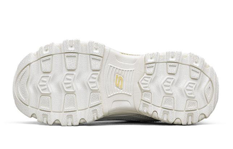 (GS) Skechers D'Lites 1.0 'White Yellow' 664180L-OFWT