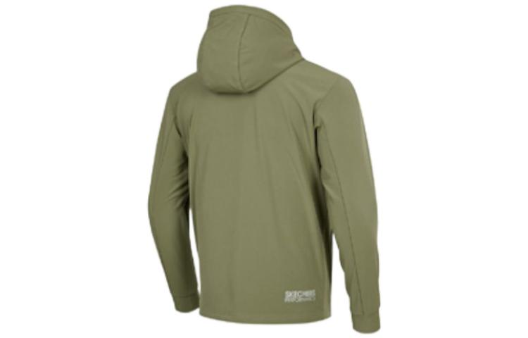 Skechers Letter Printed Loose Warm Jacket 'Black Blue Green' P421M067