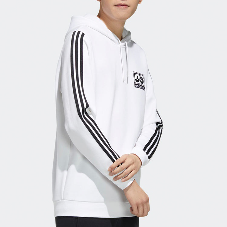 adidas neo Sports Pullover hooded Long Sleeves White FU1041