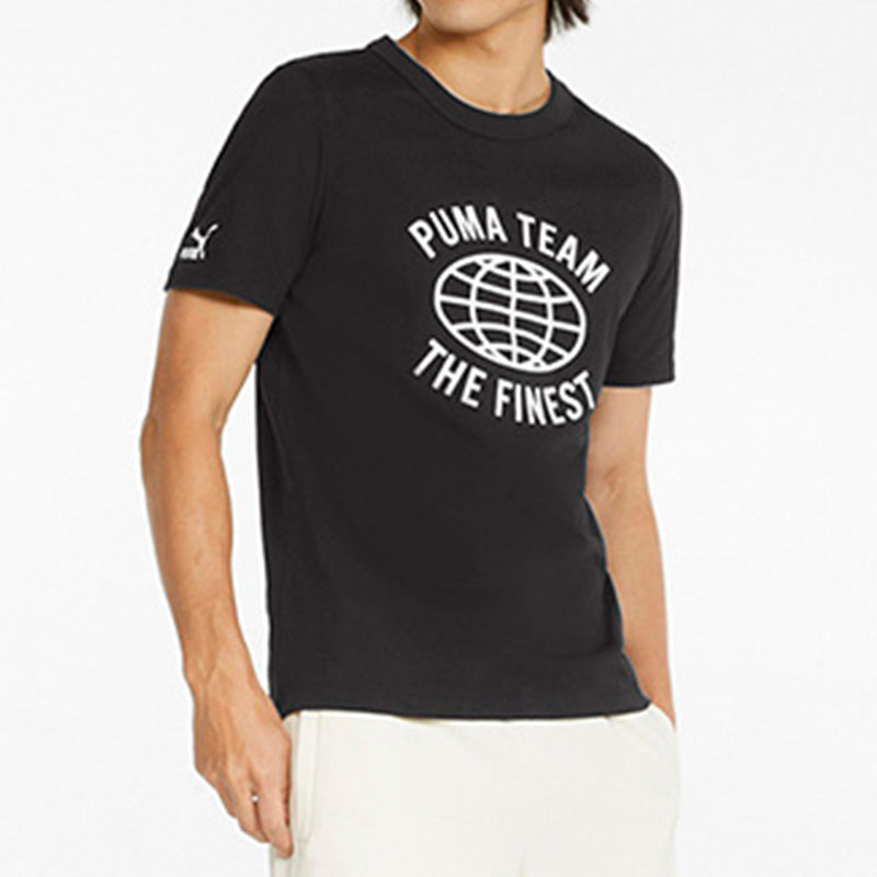 PUMA Team Graphic Tee 'Black' 536956-01