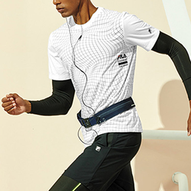 FILA ATHLETICS Professional Sports Running Gym Short Sleeve White A11M011129F-PT