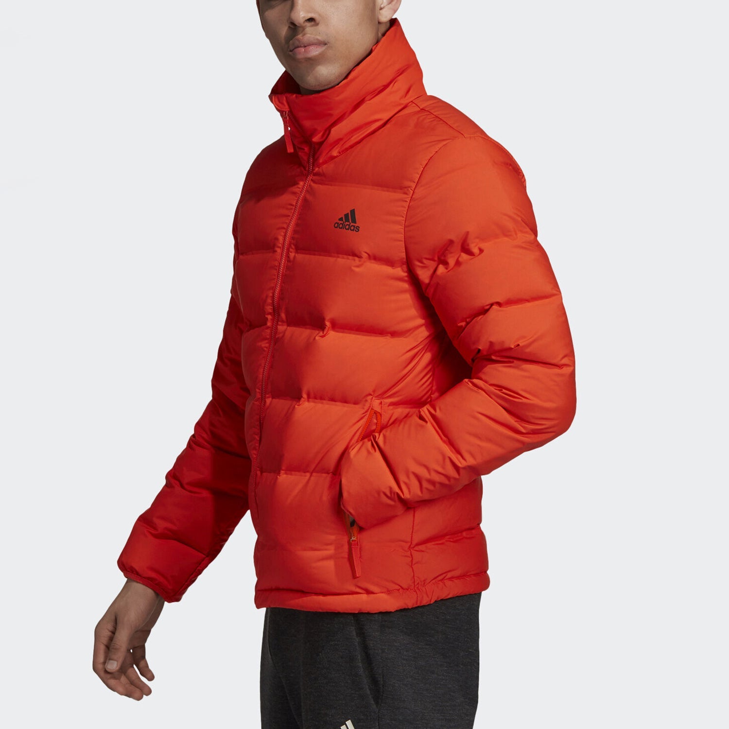 adidas Outdoor waterproof Sports Stay Warm Stand Collar Down Jacket Orange DZ1448