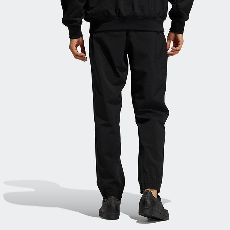 adidas originals x Crossover Reflective Printing Casual Straight Sports Pants Couple Style Black GU1367