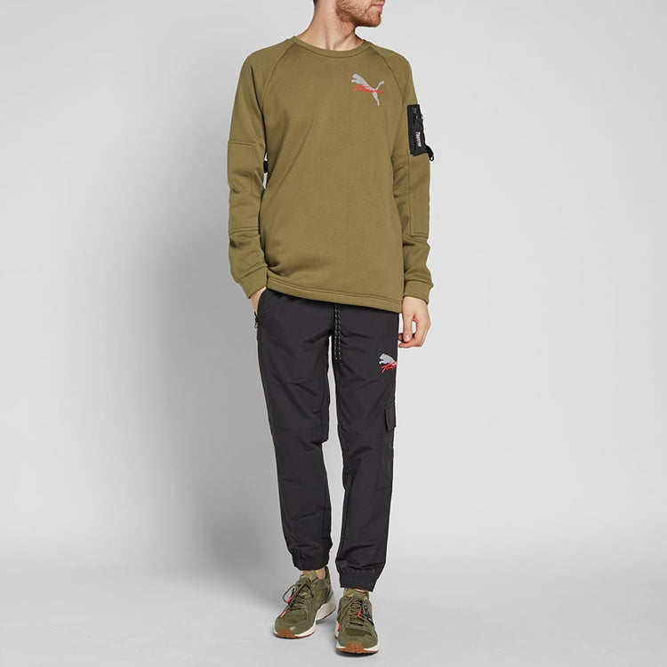 PUMA x Trapster Crew Harness Sweatshirt Jumper Khaki 572581-02