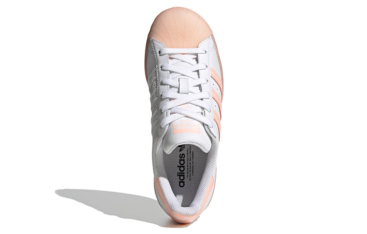 (GS) adidas Originals Superstar Shoes 'Cloud White Haze Coral' FW3977