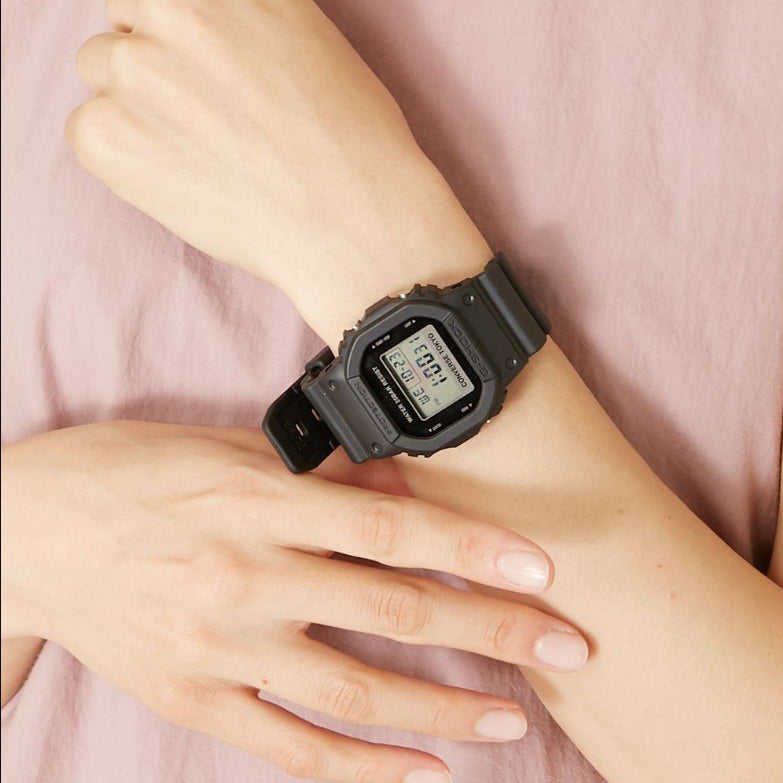 CASIO G-Shock Square 'Black' DW-5600E-CONVERSE