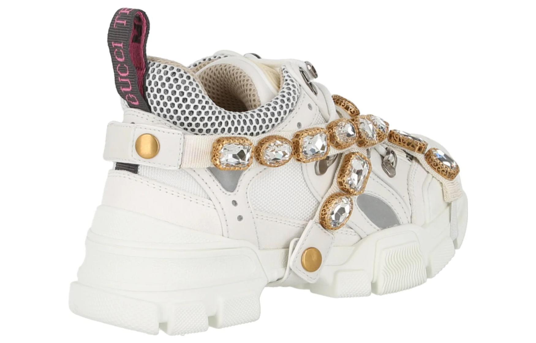 (WMNS) Gucci Flashtrek Crystals 'White' 541445-GGZ50-9081