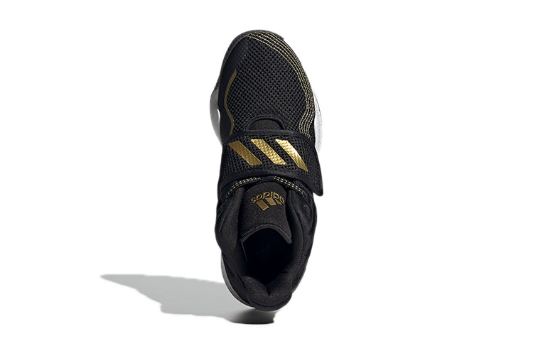 (GS) adidas Deep Threat Primeblue J 'Black Gold Metallic Splatter' S29014