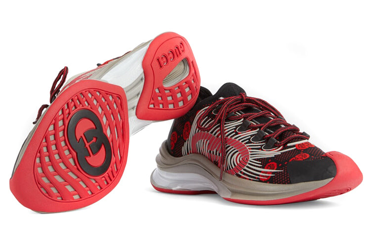 Gucci Run Sneaker 'Black Red' 680900-USN10-8490