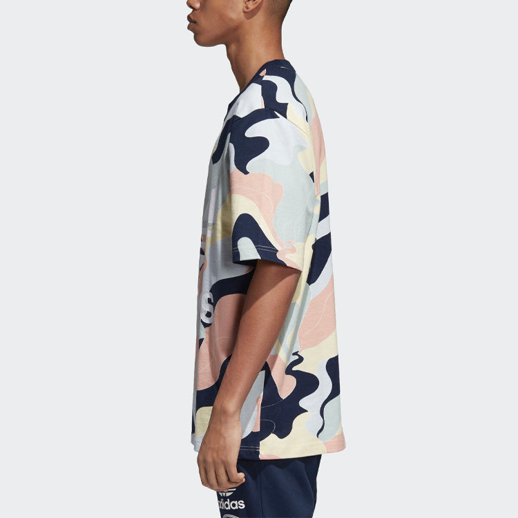 adidas originals Aop Casual Sports Round Neck Short Sleeve DN9085