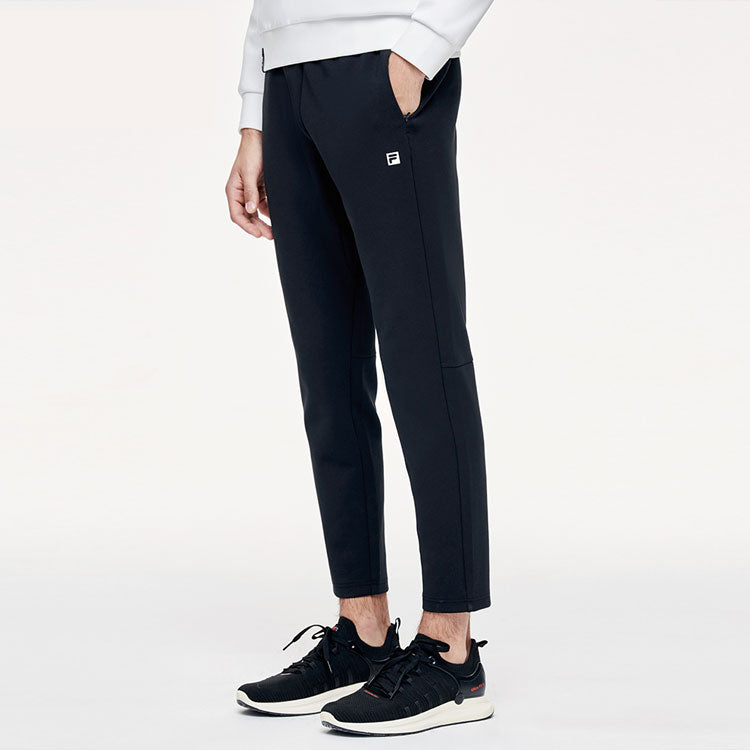 FILA Athletics Knit Straight Solid Color Gym Sports Pants Black A11M111604F-BK