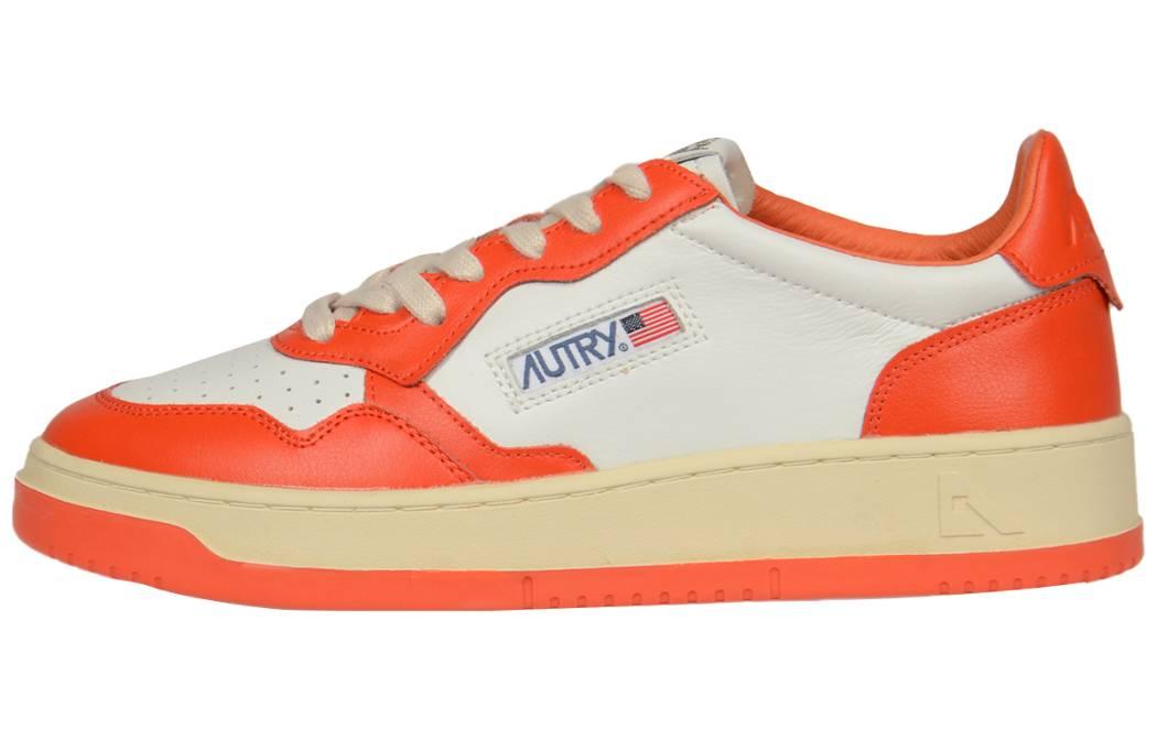 AUTRY Medalist Low Bicolor 'White Orange' AULM-WB21