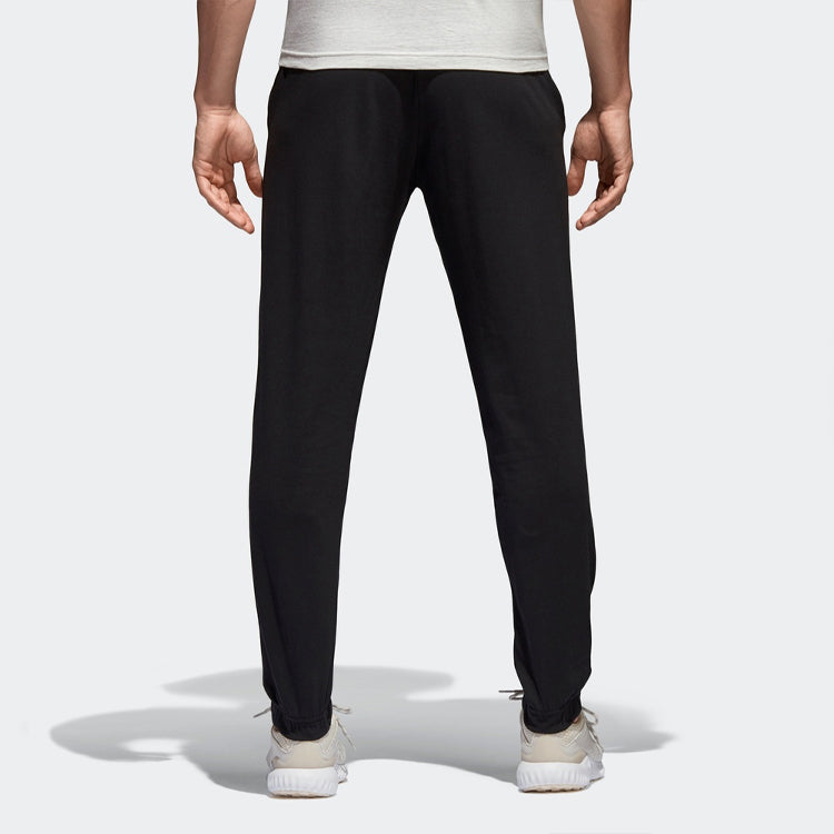 Men's adidas Sports Stylish Knit Black Long Pants/Trousers B47218