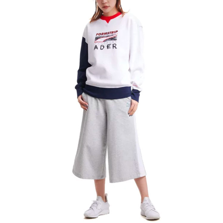 PUMA X Ader Error Crew Neck Pullover Sweatshirt 'White' 578489-02
