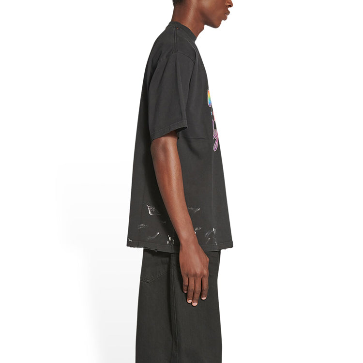 Balenciaga 90/10 T-Shirt Large Fit 'Black' 641675TMVH31055
