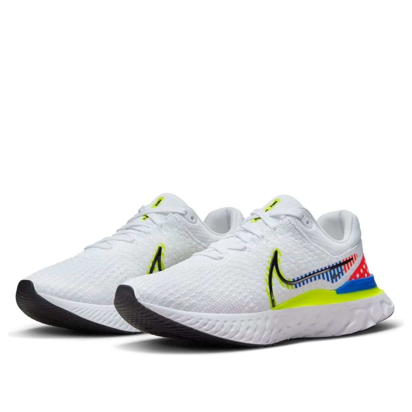 Nike React Infinity Run Flyknit 3 Premium 'White Racer Blue Volt' DX1629-100