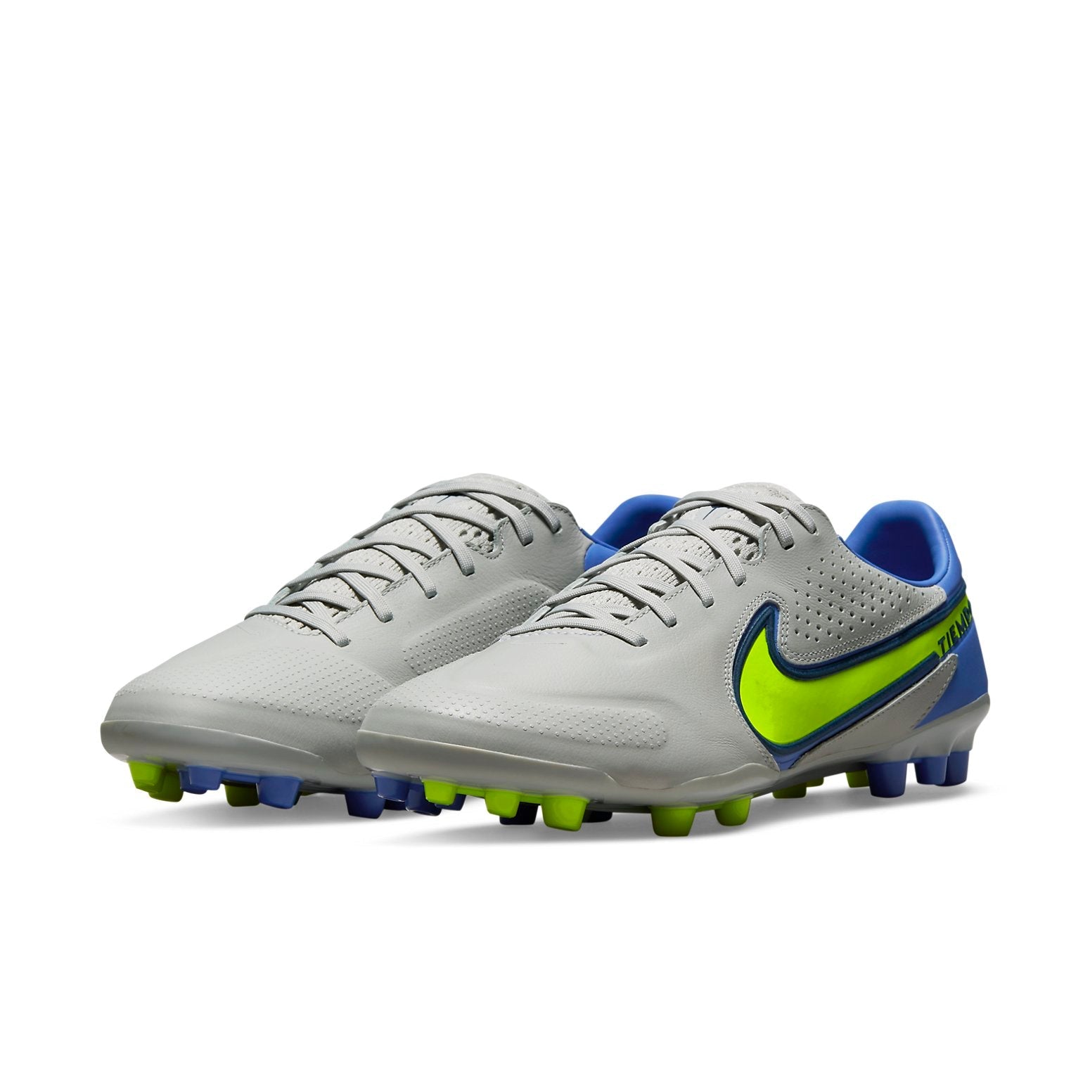 Nike Unisex Legend 9 Pro AG Soccer Shoes Grey/Yellow DB0448-075