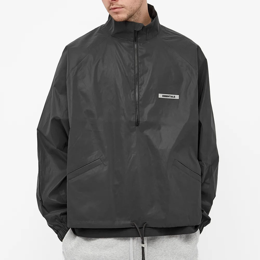 Fear of God Essentials FW21 Track Jacket Black FOG-FW21-085