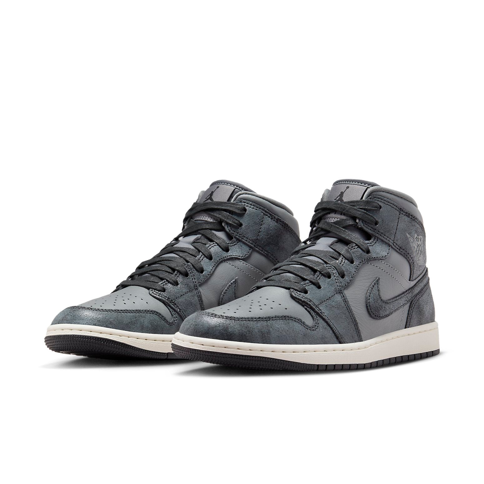 (WMNS) Air Jordan 1 Mid 'Distressed Smoke Grey' FJ3448-001