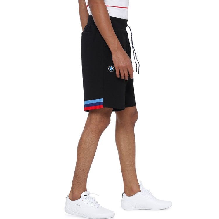 PUMA x BMW Motorsport Life Sweat Shorts 'Black White Red Blue' 596090-01