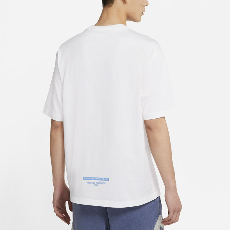 Air Jordan Casual Sports Round Neck Breathable Short Sleeve White DM3545-100