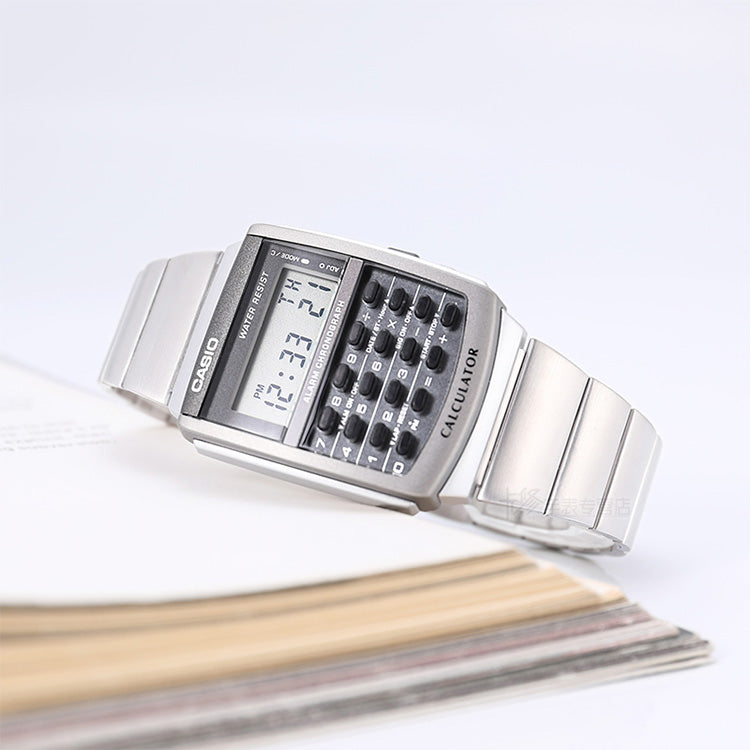 CASIO Quartz Waterproof Sports Unisex Mens Silver Digital CA-506-1
