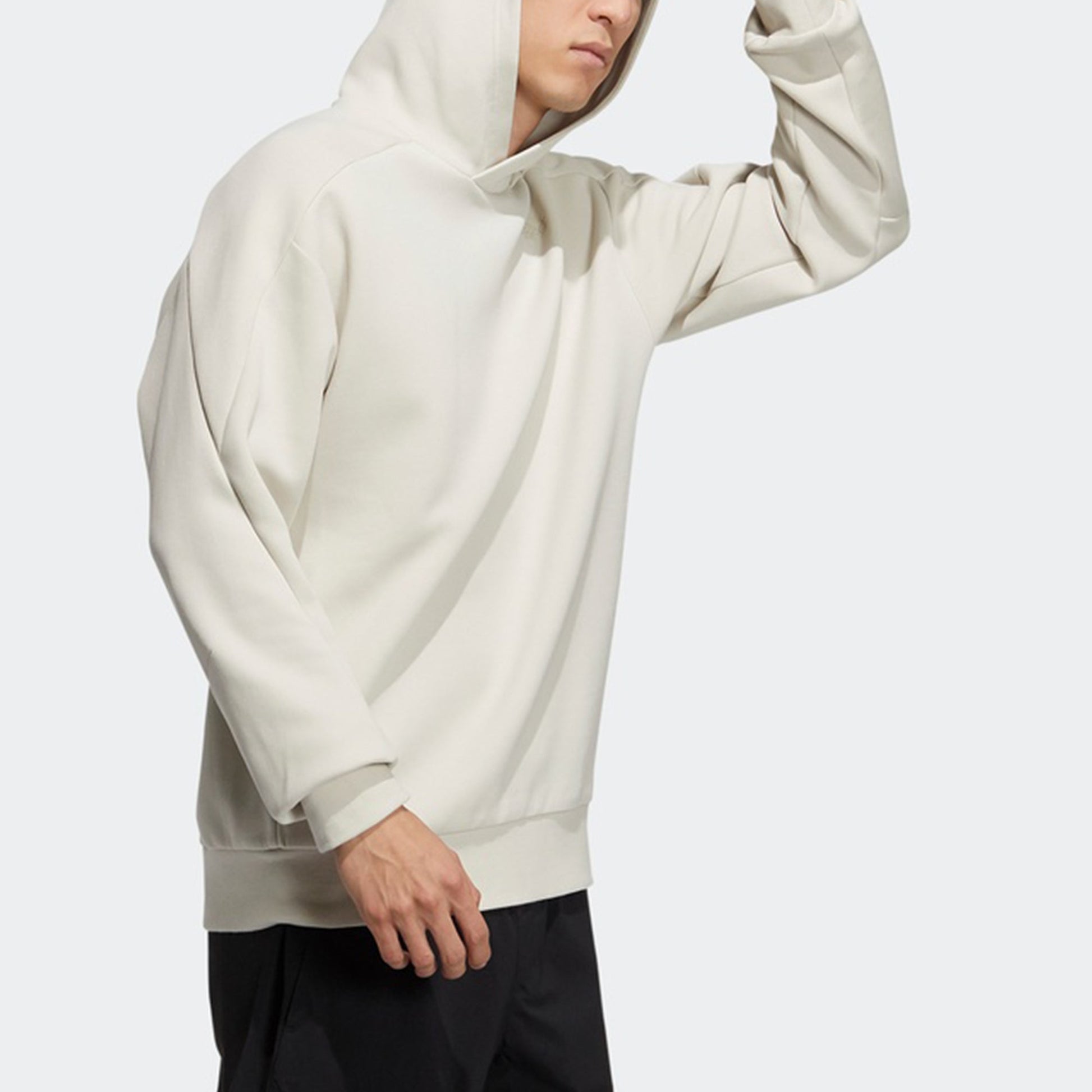 Men's adidas Th Mask Hoody Sports Pullover Creamy White H39297