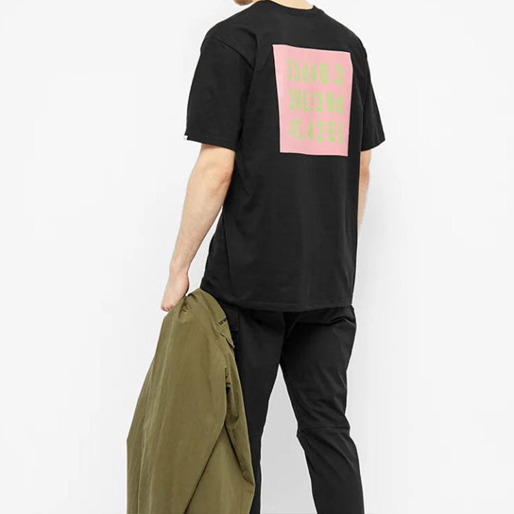 WTAPS GPS TEE SPOT Letters Short-Sleeve Unisex Black 192PCDT-ST06S