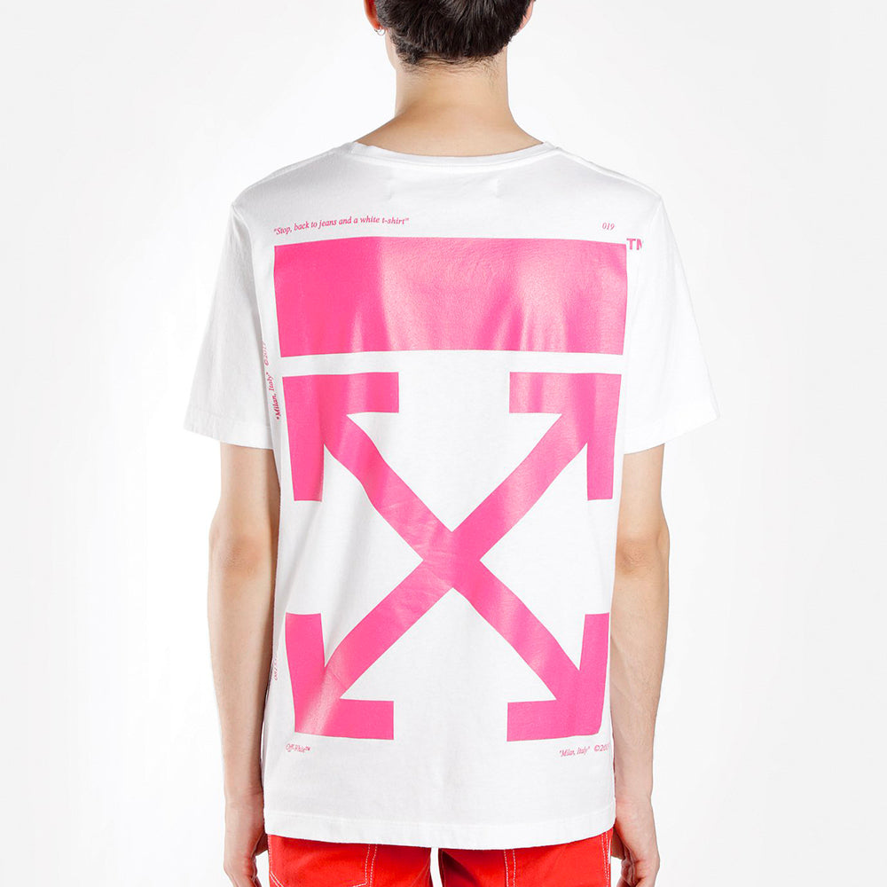 Off-White SS19 Bart Embroidery Back Arrows Short Sleeve OMAA027S191850040188