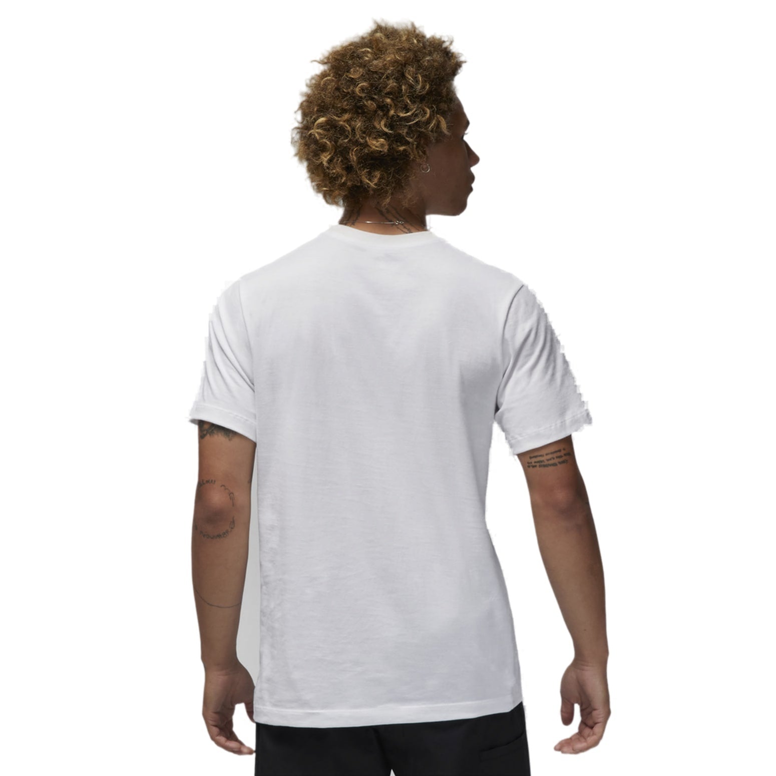 Men's Air Jordan SS22 Logo Pattern Printing Round Neck Short Sleeve White T-Shirt CJ0922-100