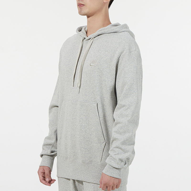 Men's Nike Sportswear French Terry Embroidered Logo Solid Color Light Grey DA0024-050