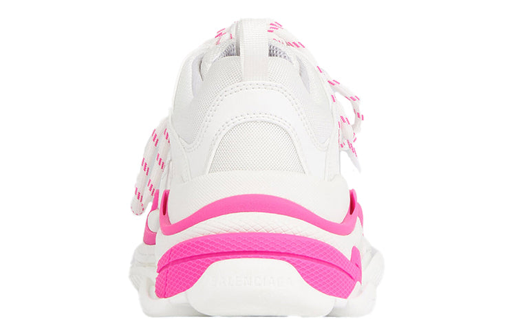 (WMNS) Balenciaga Triple S Sneaker 'White Fluo Pink' 524039W2CA35390