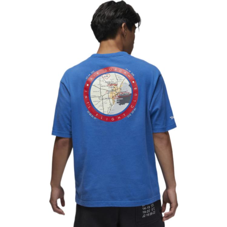 Air Jordan x Two18 Logo Tee 'Blue' DV6963-477